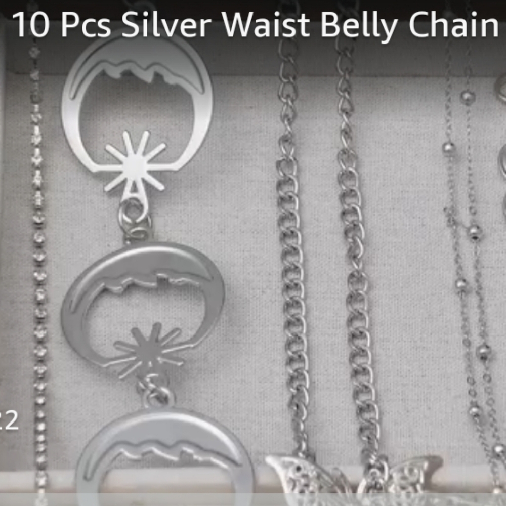 10 Chic Body Chain Belts NWT